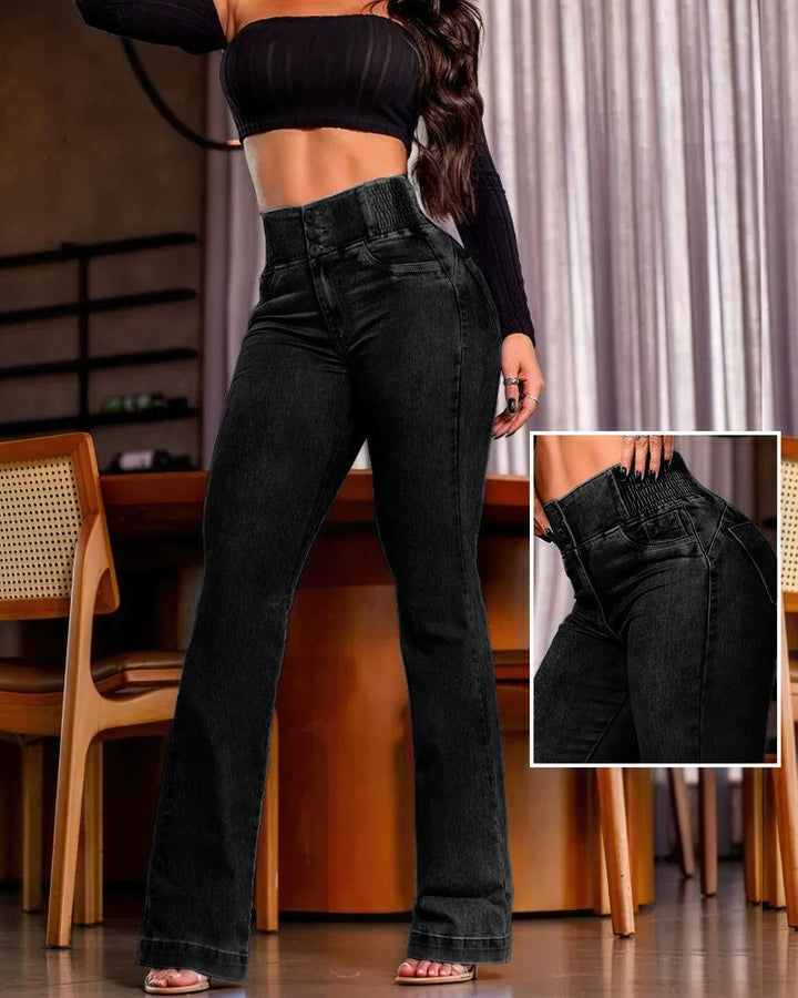 Sophie | Elegant Hög Midja Jeans Dam 1