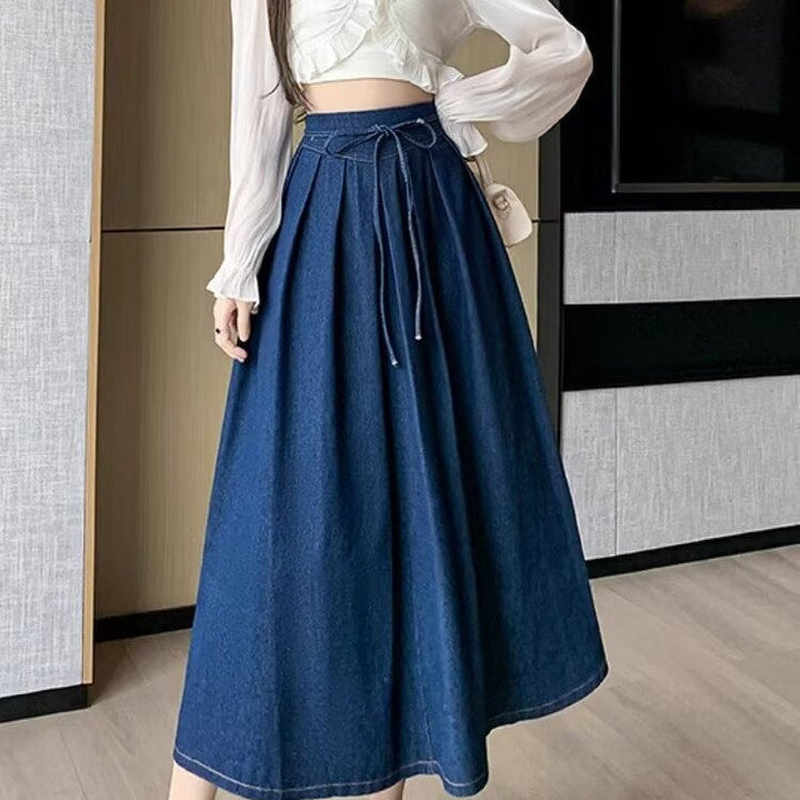 Sophie | Elegant Hög Midja Plisserad Midikjol för Kvinnor 0