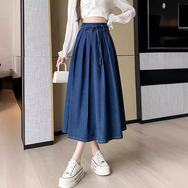 Sophie | Elegant Hög Midja Plisserad Midikjol för Kvinnor 2