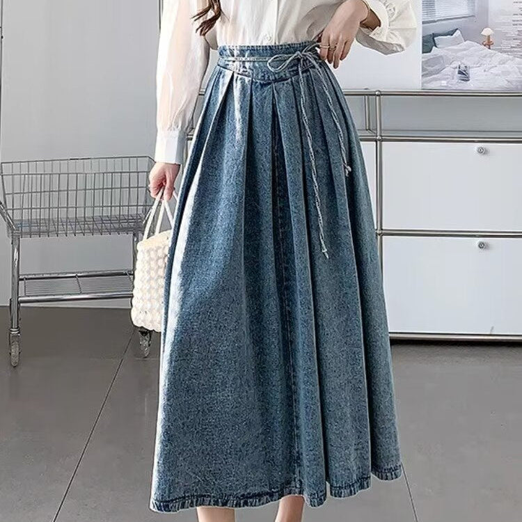 Sophie | Elegant Hög Midja Plisserad Midikjol för Kvinnor 6