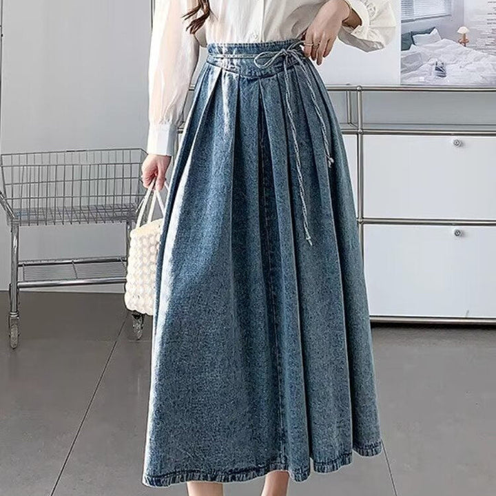 Sophie | Elegant Hög Midja Plisserad Midikjol för Kvinnor 6