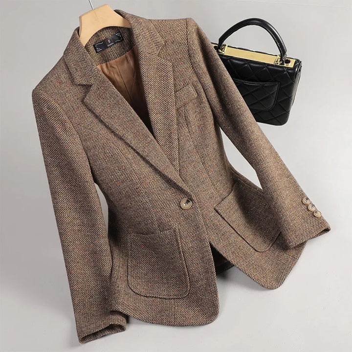 Sophie | Elegant Höst Blazer med Fiskbensväv 1