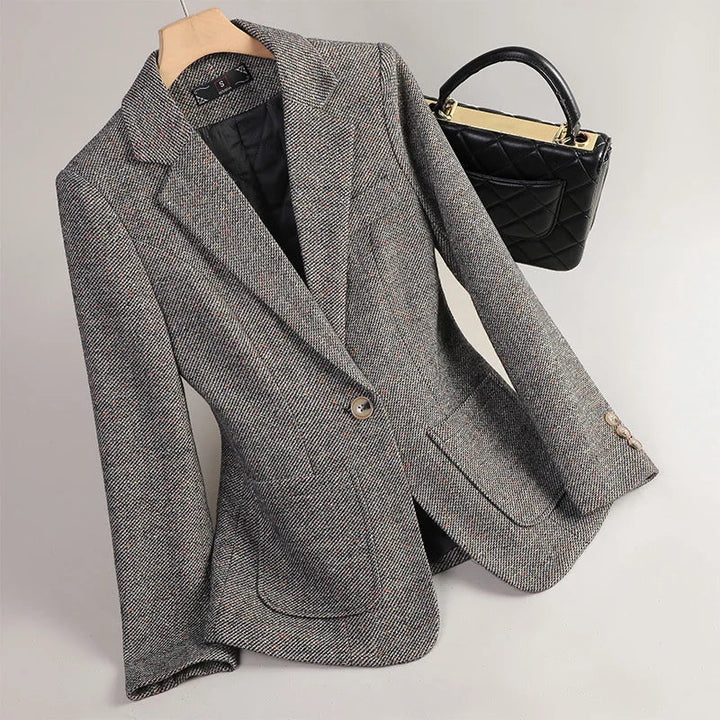 Sophie | Elegant Höst Blazer med Fiskbensväv 2