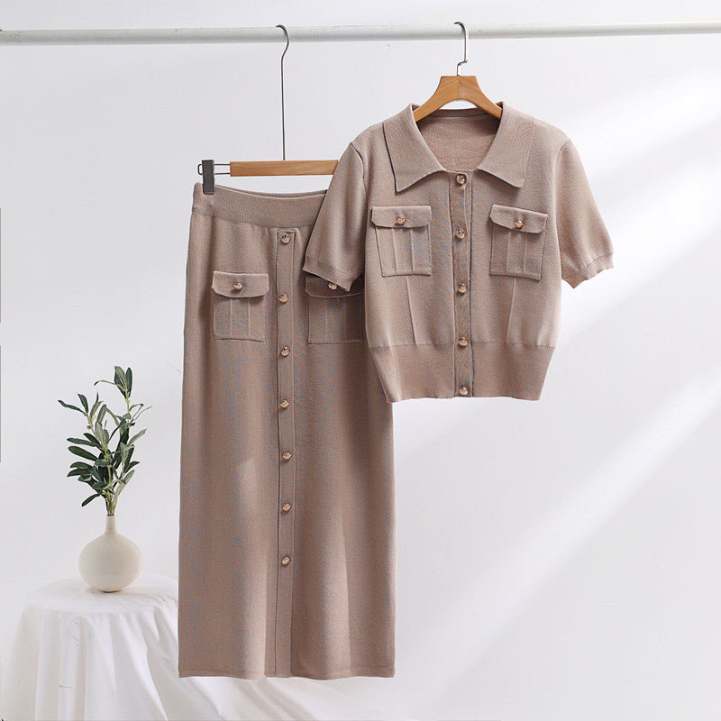 Sophie | Elegant Kortärmad Polo Set Med Kjol 1