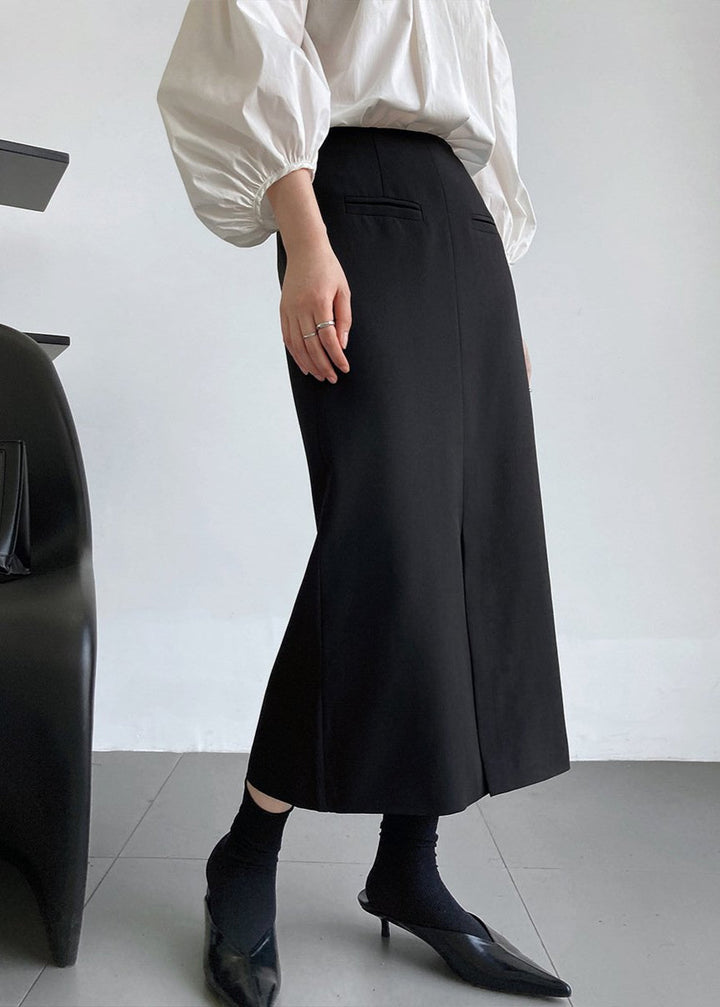 Sophie | Elegant Lång Kostymkjol med Slits för Vårens Stilar 0