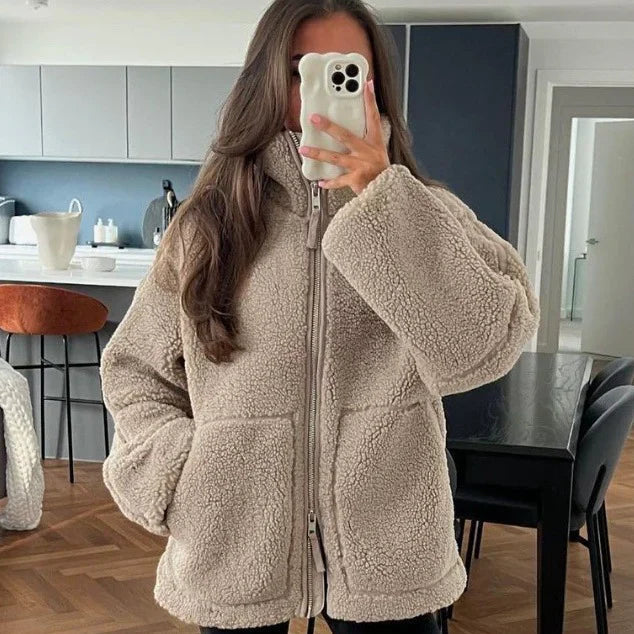 Sophie | Elegant Lång Vinterjacka Dam Med Huva 3
