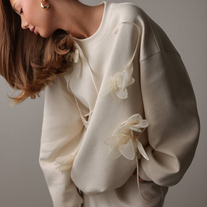 Sophie | Elegant Lätt Blommig Vårtröja med Lös Passform 1