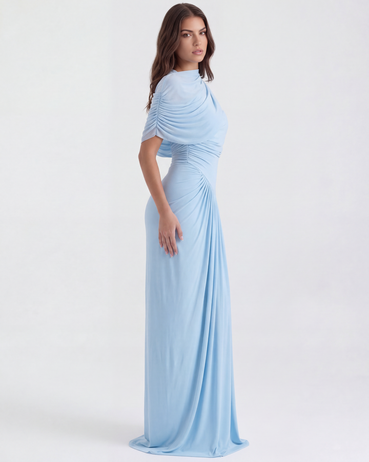 Sophie | Elegant Maxi Klänning i Babyblå 2