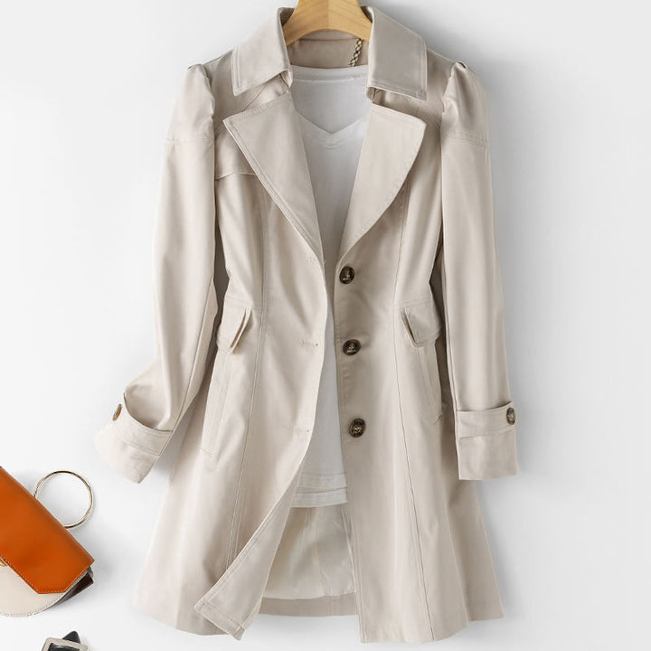 Sophie | Elegant Mellanlång Vårjacka Dam Slim Fit 0