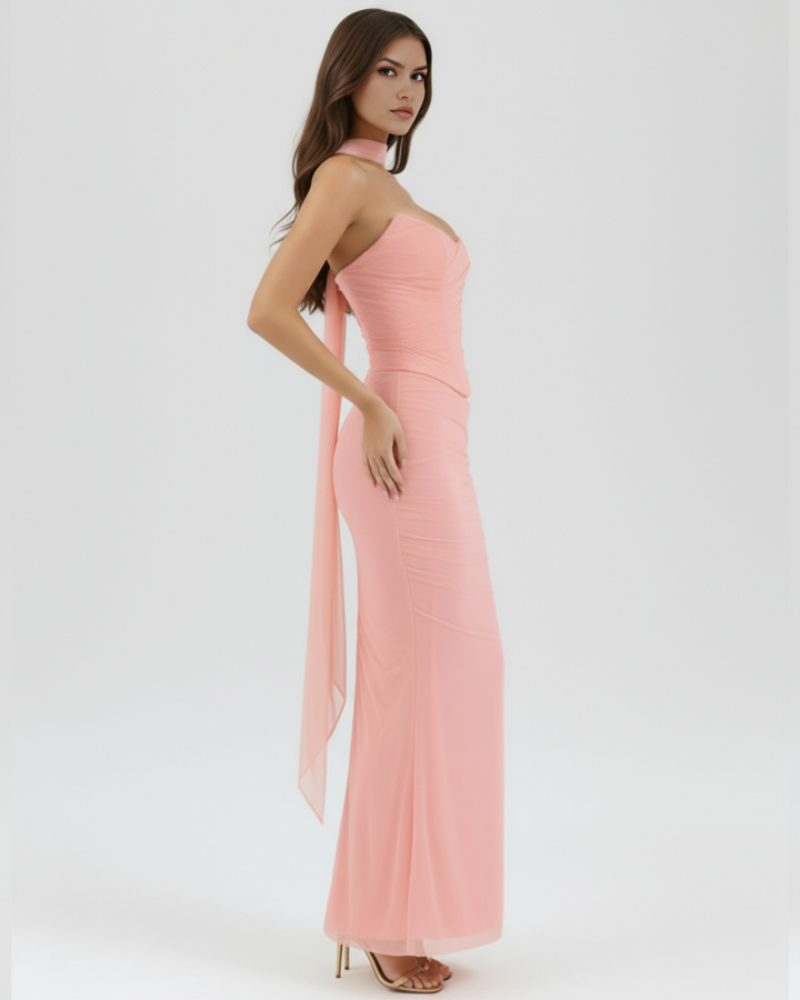 Sophie | Elegant Modern Maxi Set Med Korsett Och Kjol 2