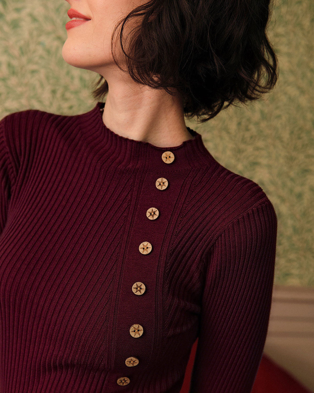 Sophie | Elegant Ribbad Polokrage Topp för Festtoppar 1