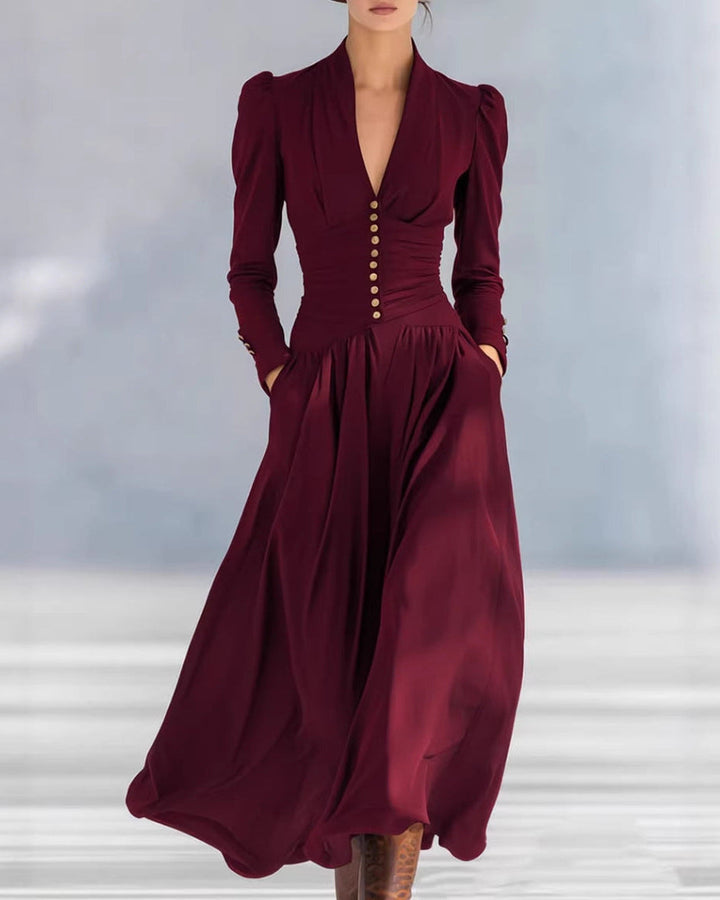 Sophie | Elegant Slim Fit Höstklänning med Hög Midja 5