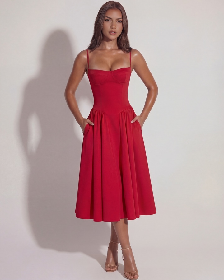 Sophie | Elegant Sommarklänning med Volang 1