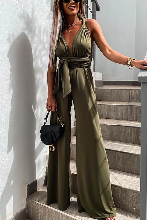 Sophie | Elegant V-ringad Jumpsuit med Vida Byxor 1