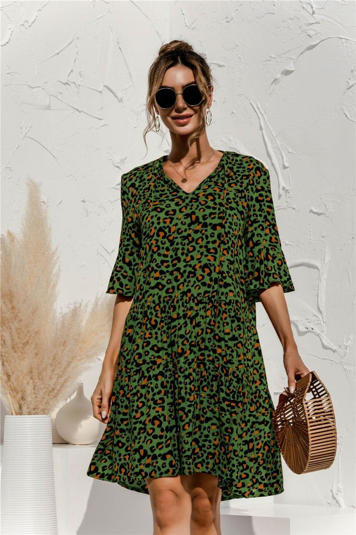 Sophie | Elegant Vintage Vårklänning med Spetsdetaljer 0