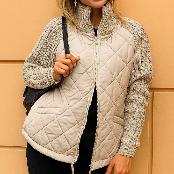Sophie | Elegant Vinterjacka Dam Med Hög Krage 0