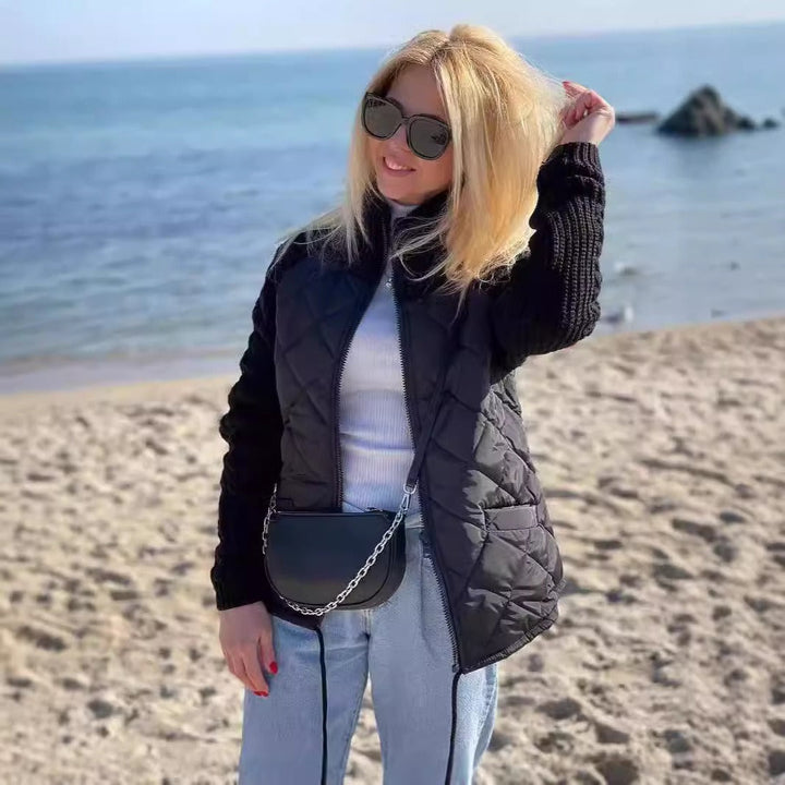 Sophie | Elegant Vinterjacka Dam Med Hög Krage 7