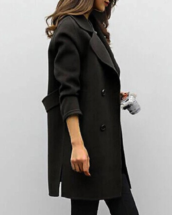 Sophie | Elegant Vinterkappa Dam Med Skärp Och Funktionella Fickor 5