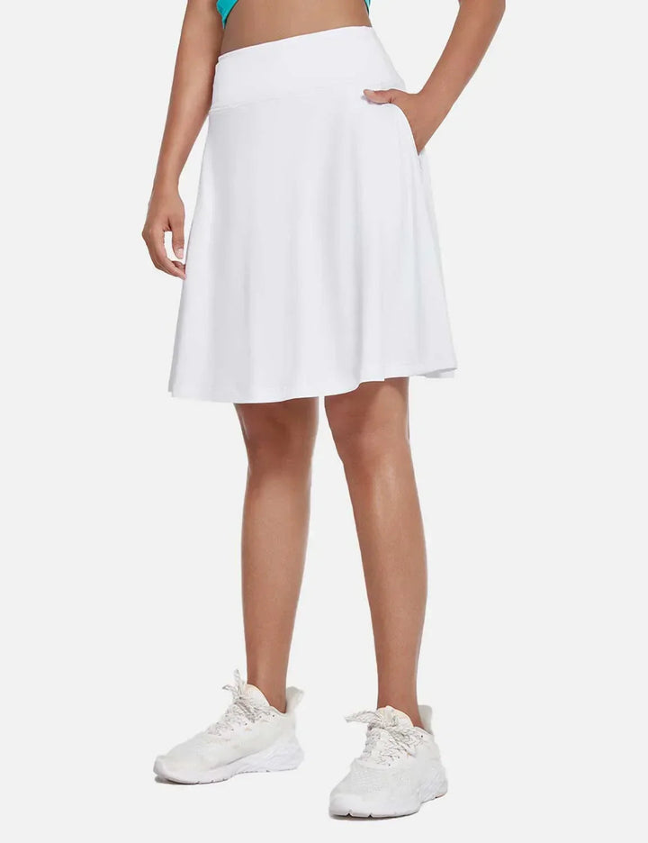Sophie | Hög Midja Plisserad Skort med Inbyggda Shorts 0