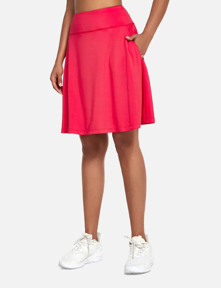Sophie | Hög Midja Plisserad Skort med Inbyggda Shorts 7