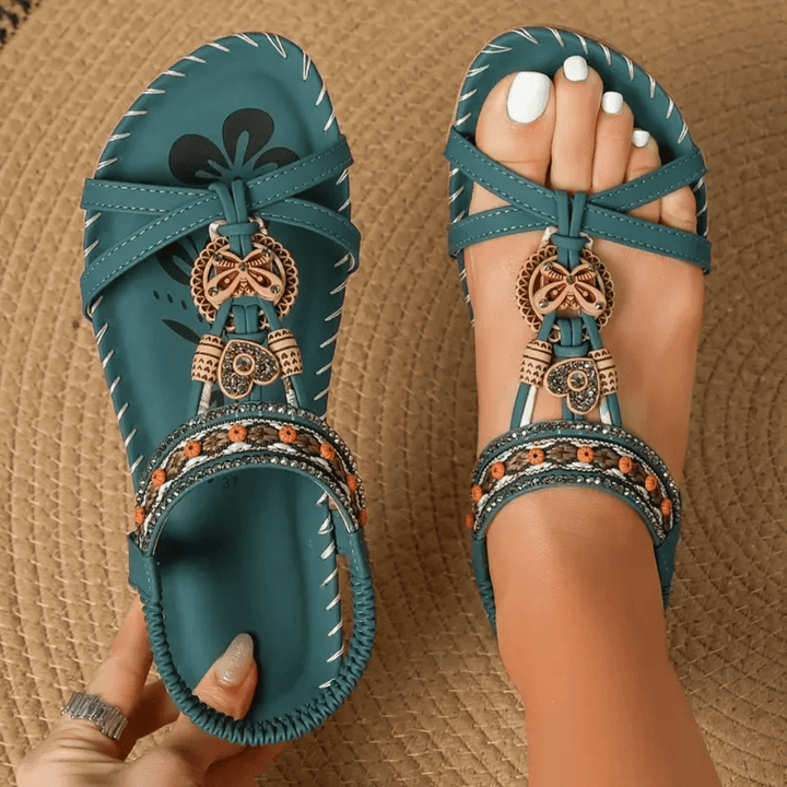 Sophie | Justerbara Halkfria Sommar Sandaler 0
