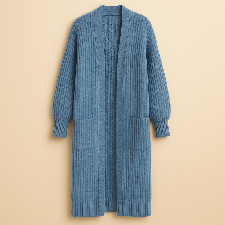 Sophie | Lång Stickad Kofta i Oversized Stil 5