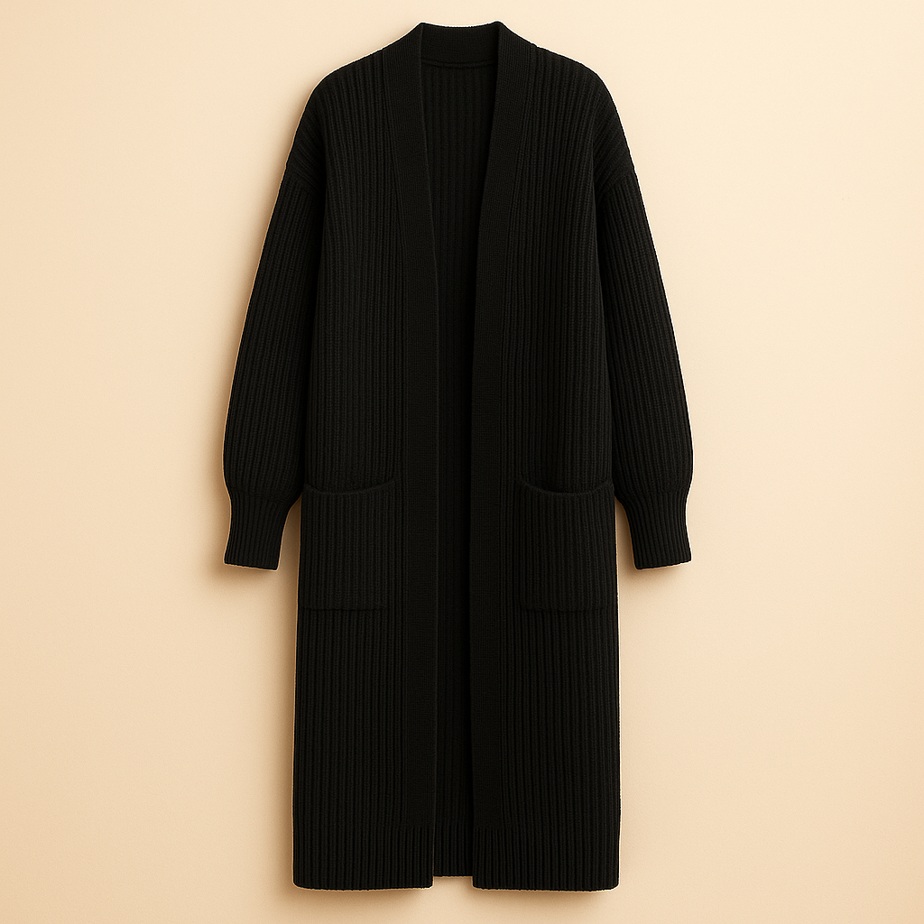 Sophie | Lång Stickad Kofta i Oversized Stil 6