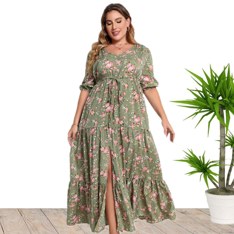 Sophie | Lätt Blommig Sommarklänning Dam 1