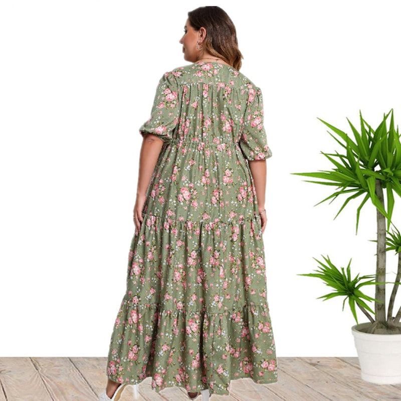 Sophie | Lätt Blommig Sommarklänning Dam 2