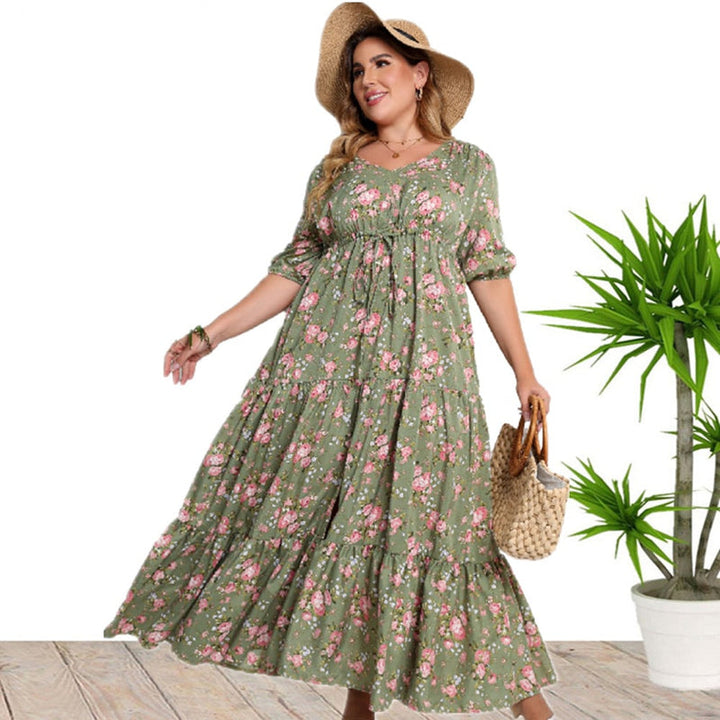 Sophie | Lätt Blommig Sommarklänning Dam 3