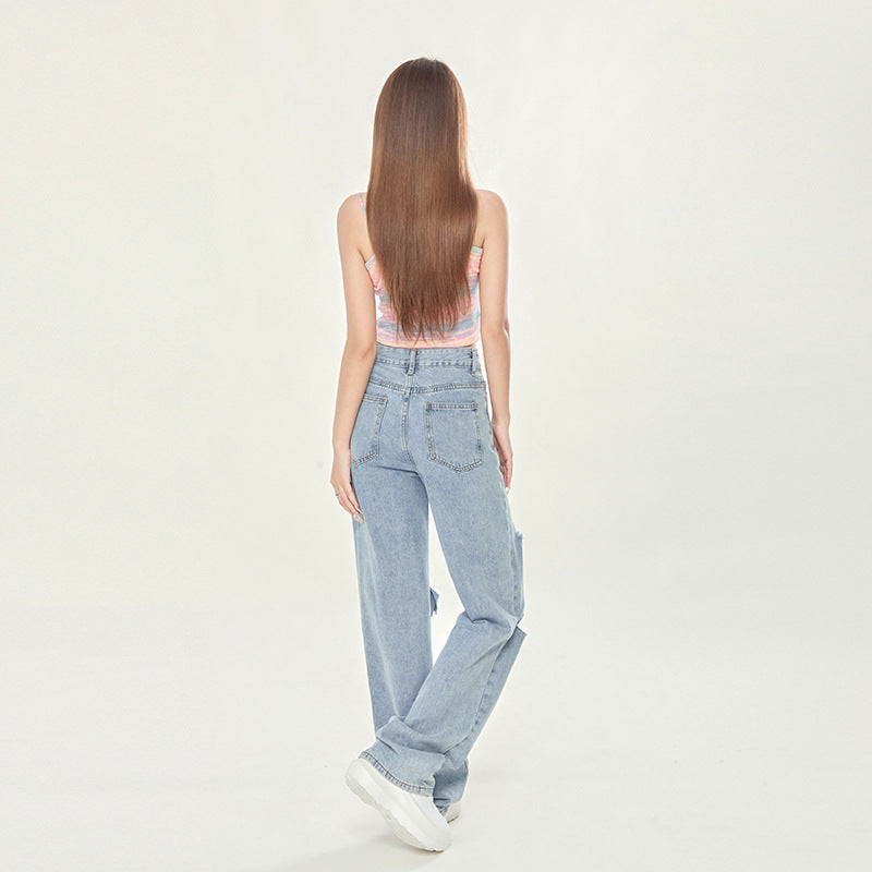 Sophie | Ljusblå Vida Ben Jeans med Hög Midja 2