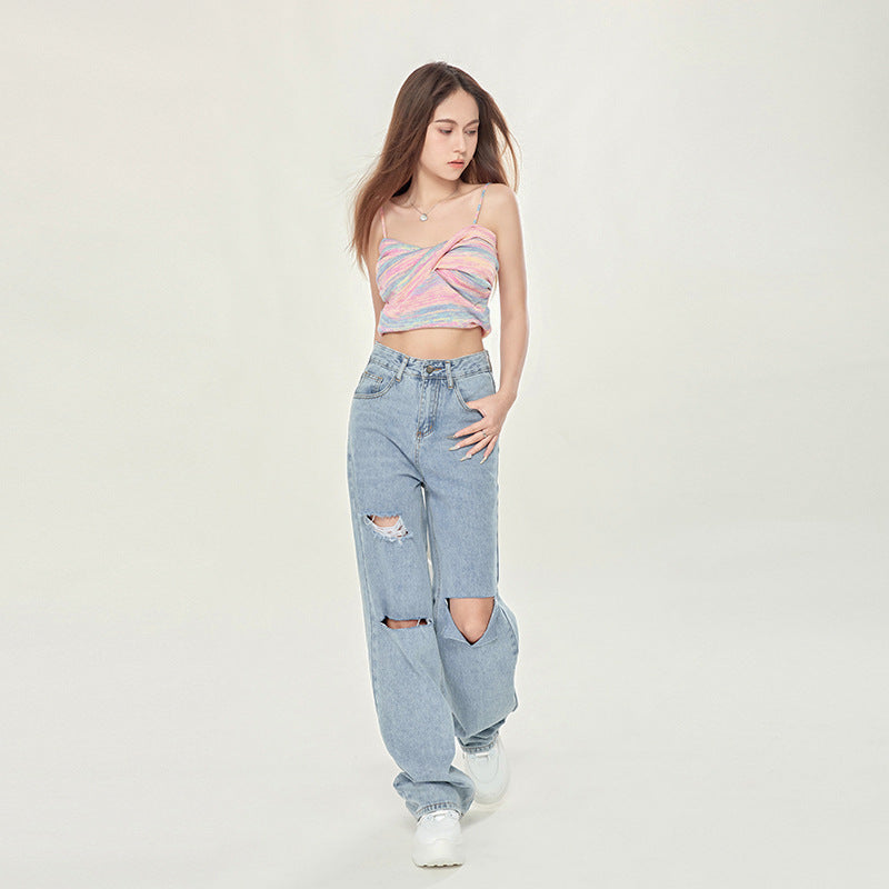 Sophie | Ljusblå Vida Ben Jeans med Hög Midja 3
