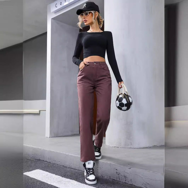 Sophie | Modern Hög Midja Jeans Med Raka Ben 3