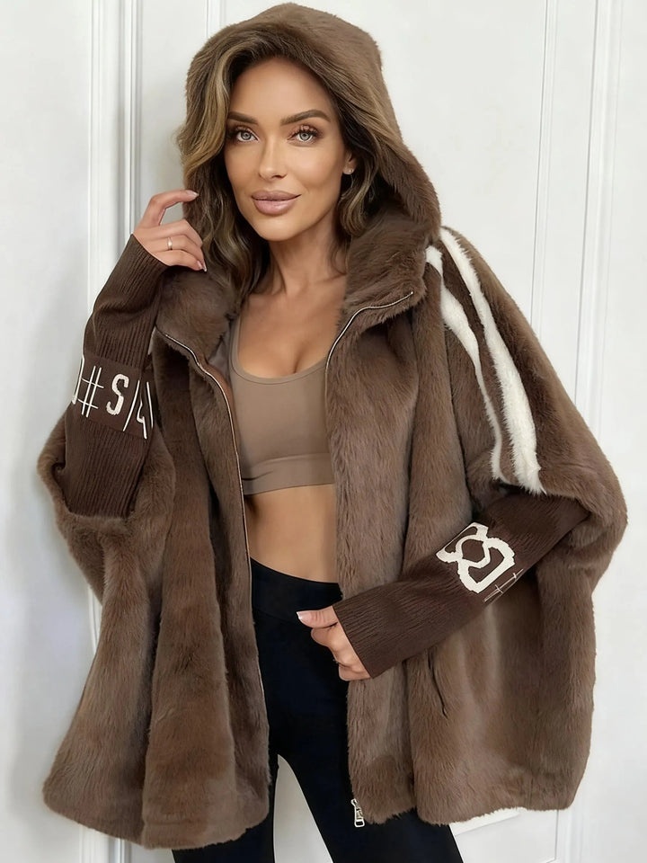 Sophie | Modern Oversized Vinterjacka Dam i Fuskpäls 0