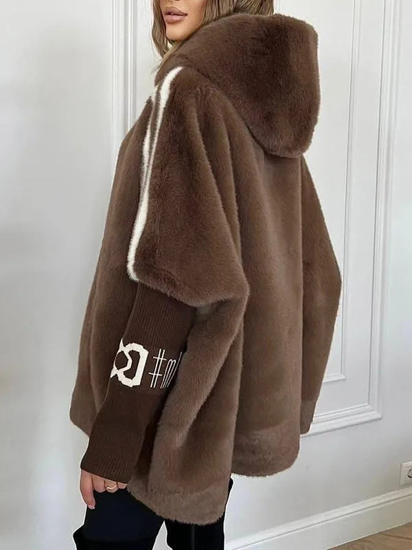 Sophie | Modern Oversized Vinterjacka Dam i Fuskpäls 7