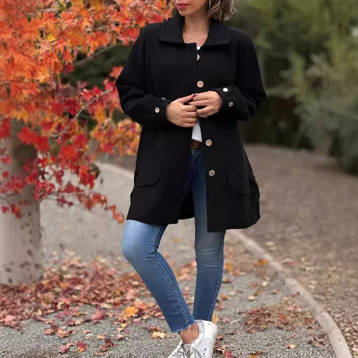 Sophie | Oversized Bekväm Höstkappa Med Fickor 1