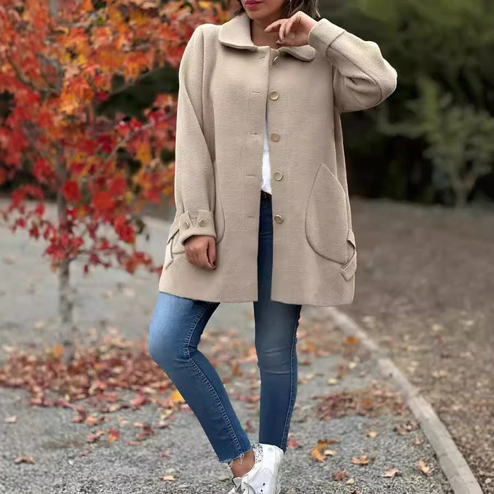 Sophie | Oversized Bekväm Höstkappa Med Fickor 3