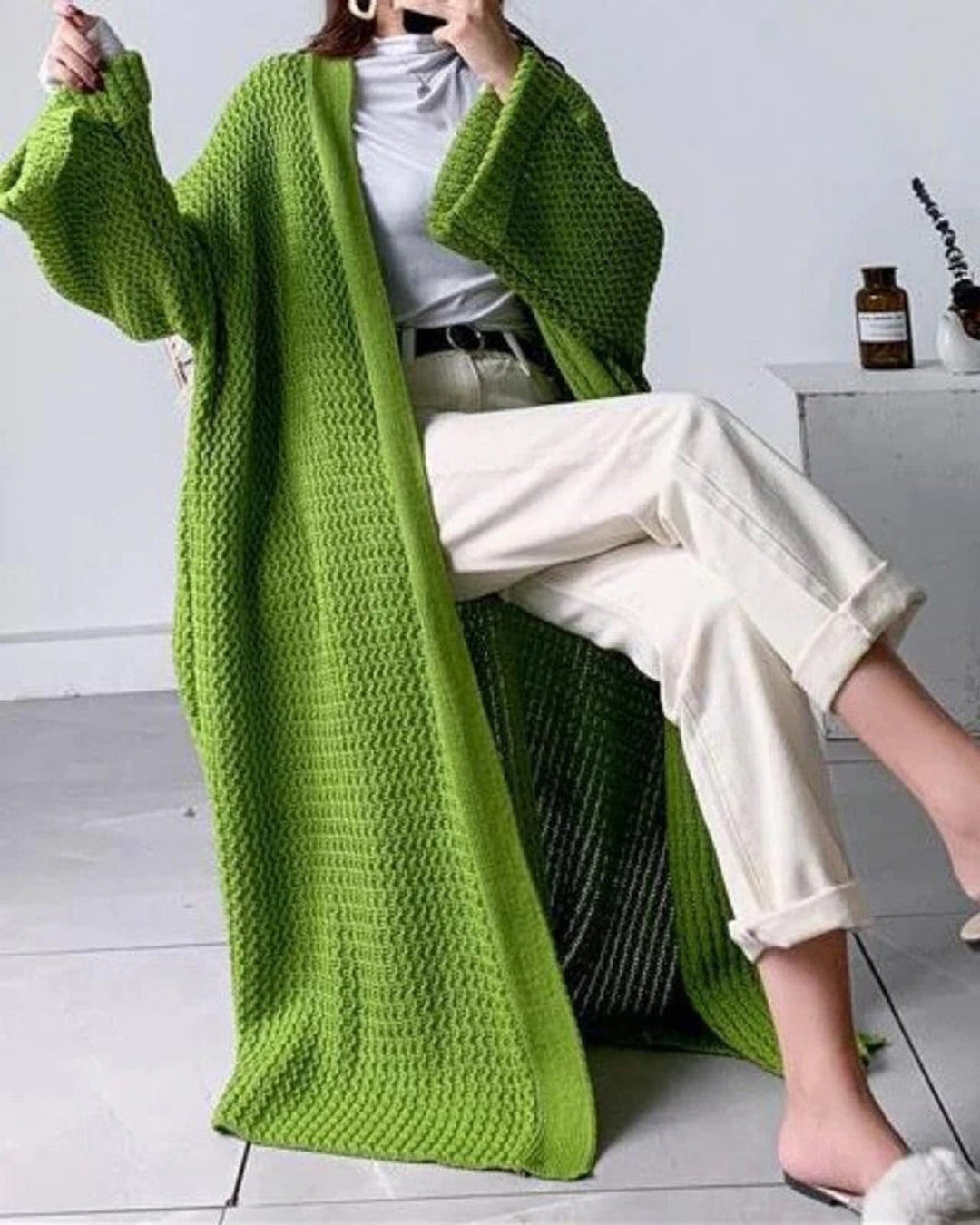Sophie | Oversized Mönstrad Vinter Cardigan för Kvinnor 6