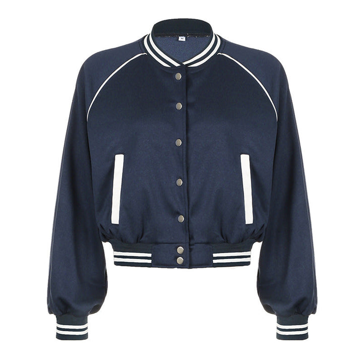 Sophie | Retro Loose Fit Baseballjacka för Hösten 2
