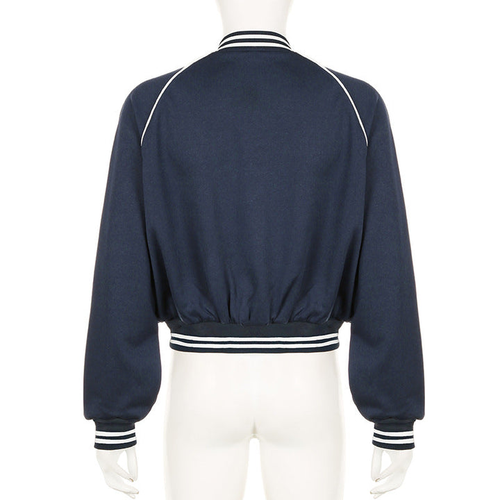 Sophie | Retro Loose Fit Baseballjacka för Hösten 3