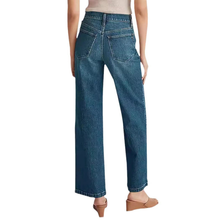 Sophie | Slitna Högmidjade Vida Jeans för En Modern Look 6