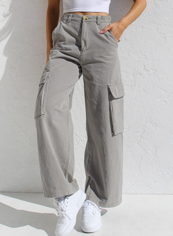 Sophie | Snygga Cargo Byxor Dam Med Flera Fickor 4