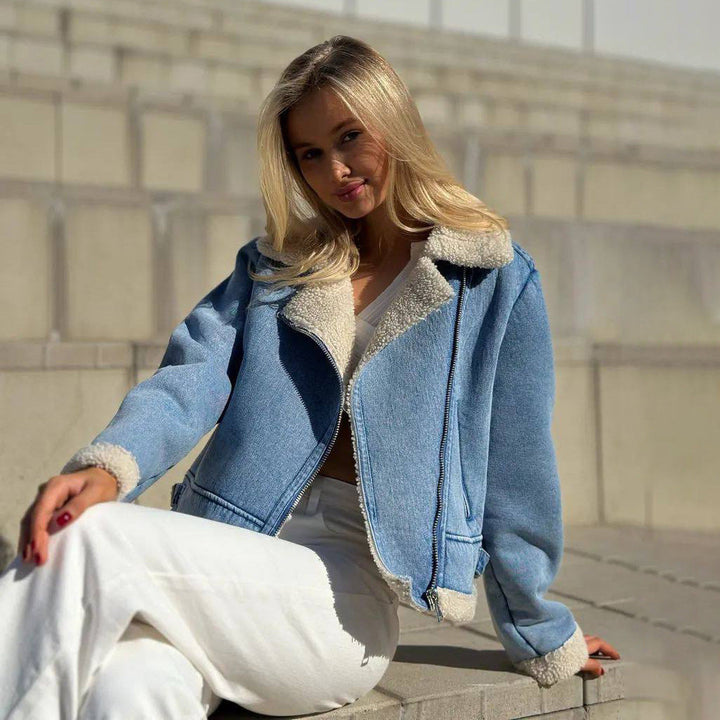 Sophie | Stylish Kort Vinterjacka Med Fleecefoder För Damer 0