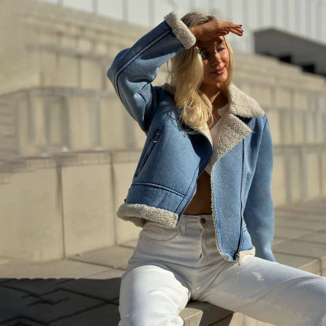 Sophie | Stylish Kort Vinterjacka Med Fleecefoder För Damer 3