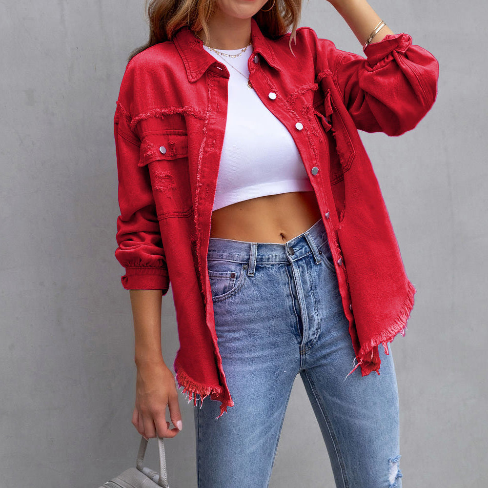 Sophie | Stylish Vårjacka Dam i Denimblandning 0