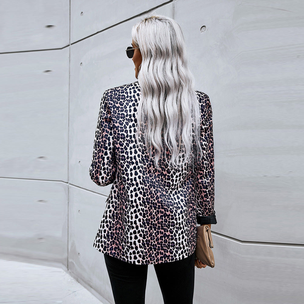 Sophie | Trendig Leopardmönstrad Vårkavaj 2