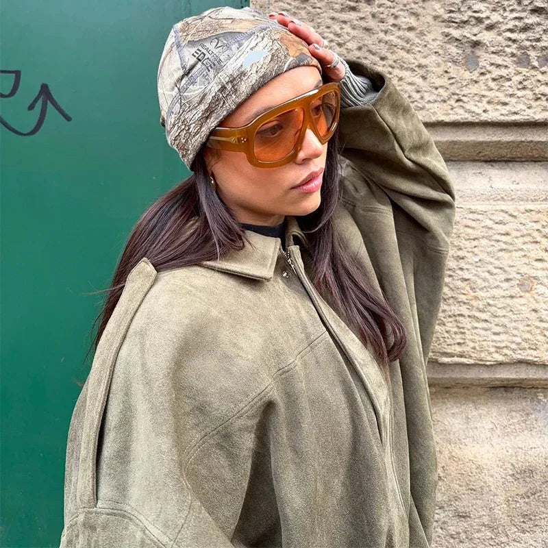 Sophie | Trendig Oversized Jacka med Mocka-Look 2