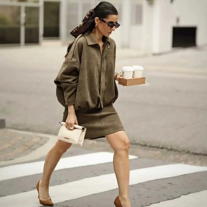 Sophie | Trendig Oversized Jacka med Mocka-Look 3
