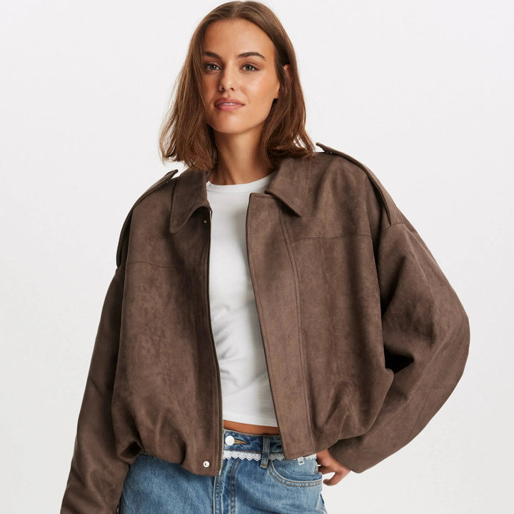 Sophie | Trendig Oversized Jacka med Mocka-Look 5