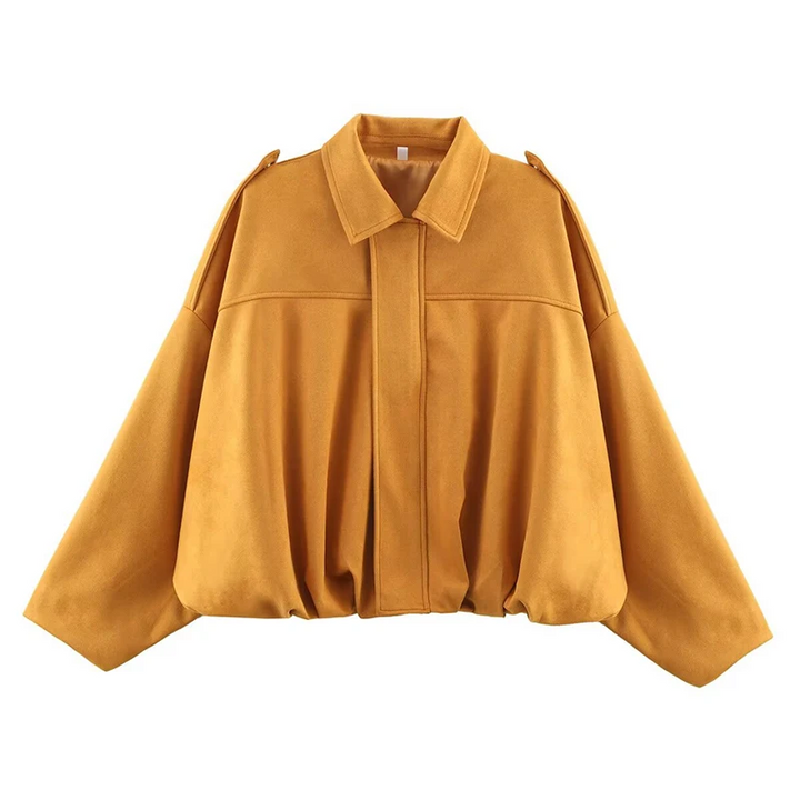 Sophie | Trendig Oversized Jacka med Mocka-Look 6